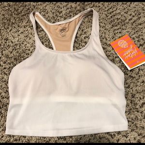 Kortni Jean Ribbed White Racerback